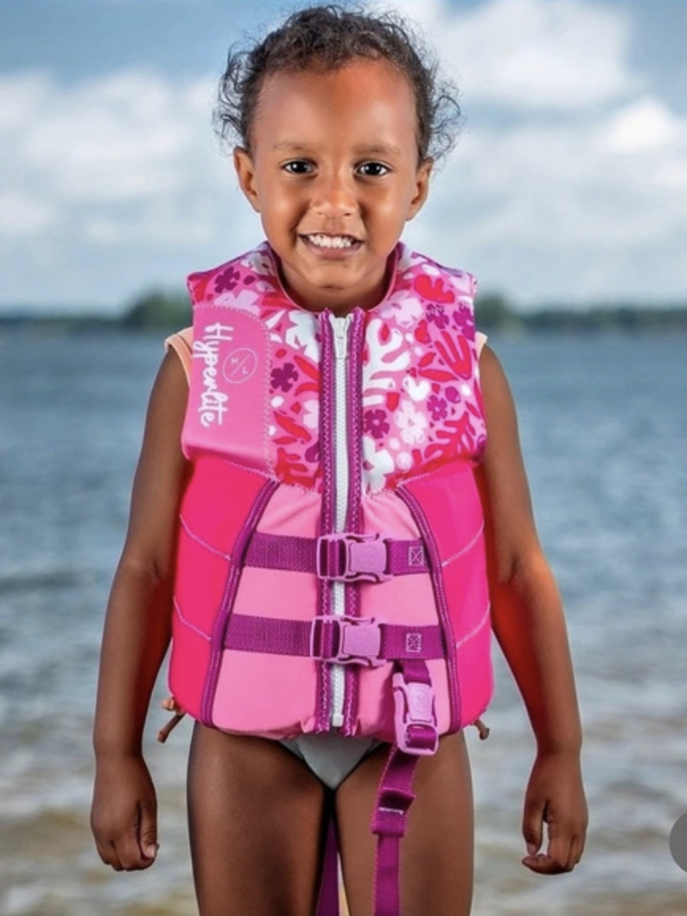 Hyperlite Girls Child Indy Life Vest Pink Floral NWT